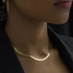 Cadena Tejido Egipcio 4 mm con Extensor en Oro Laminado de 18k | Qurimaki