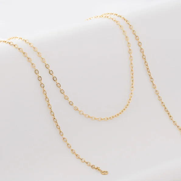 Cadena Aros 1.8 mm 45 cm en Oro Laminado 18k | Qurimaki