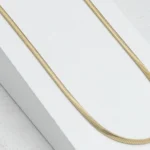 Cadena Caracol Gruesa 45 cm en Oro Laminado de 18k | Qurimaki