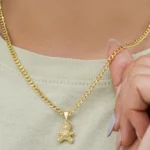 Cadena Cubana 3 mm 45 cm en Oro Laminado de 18k | Qurimaki