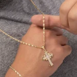 Cadena Destellos 2.5 mm 65 cm en Oro Laminado de 18k | Qurimaki