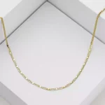 Cadena Escalera Plana 65 cm en Oro Laminado de 18k | Qurimaki