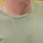 Cadena Serpiente Plana 1 mm 65 cm en Oro Laminado de 18k | Qurimaki