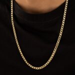 Cadena Cubana Semigruesa 5 mm 65 cm en Oro Laminado de 18k | Qurimaki