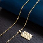 Cadena Cubana Destellos Sol 65 cm en Oro Laminado de 18k | Qurimaki