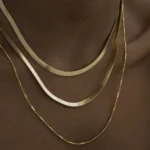 Cadena Tejido Egipcio 4 mm con Extensor en Oro Laminado de 18k | Qurimaki
