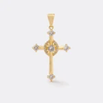 Dije Cruz Celestial con Circonias