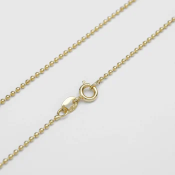 Cadena Militar 1.1 mm 45 cm en Oro Laminado de 18k | Qurimaki