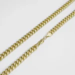 Cadena Cubana 6.8 mm 70 cm en Oro Laminado de 18k | Qurimaki