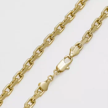 Cadena Aros Diamantada Gruesa 65 cm en Oro Laminado de 18k | Qurimaki