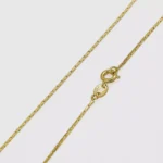 Cadena Cuadrado 1 mm 65 cm en Oro Laminado de 18k | Qurimaki