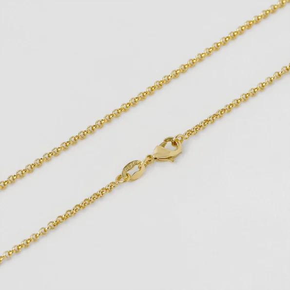 Cadena Aros 2 mm 65 cm en Oro Laminado de 18k | Qurimaki