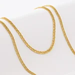 Cadena Continua 4 mm 65 cm en Oro Laminado de 18k | Qurimaki