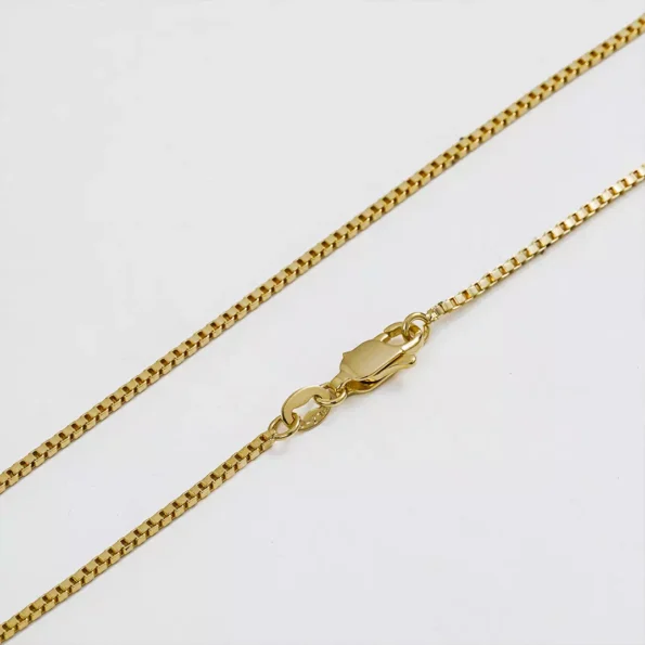 Cadena Veneciana 1.5 mm 65 cm en Oro Laminado de 18k | Qurimaki