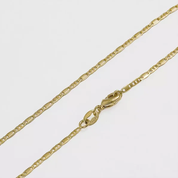 Cadena Escalera Plana 65 cm en Oro Laminado de 18k | Qurimaki