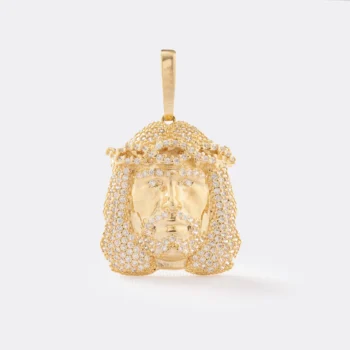 Dije Rostro Jesucristo Swarovski Circonias
