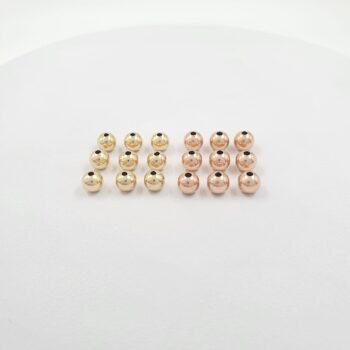 Balín Liso Oro Laminado 18K 7MM