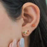 Arete Happiness en Oro Laminado de 18k | Qurimaki(2)