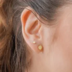 Arete Smile en Oro Laminado de 18k | Qurimaki