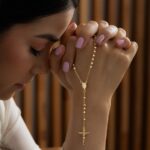 Rosario Jesús Crucificado 3.5 mm 45 cm en Oro Laminado de 18k | Qurimaki