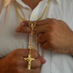 Rosario Hombre 6 mm 65 cm en Oro Laminado de 18k | Qurimaki