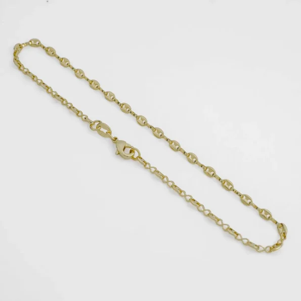 Tobillera Gucci Delgada 24.5 cm en Oro Laminado de 18k | Qurimaki