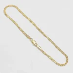 Tobillera Tejido Chino 3 mm 24.5 cm en Oro Laminado de 18k | Qurimaki