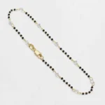 Tobillera Circonia Bicolor 24.5 cm en Oro Laminado de 18k | Qurimaki