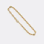 Tobillera Gucci Gruesa 24.5 cm en Oro Laminado de 18k | Qurimaki