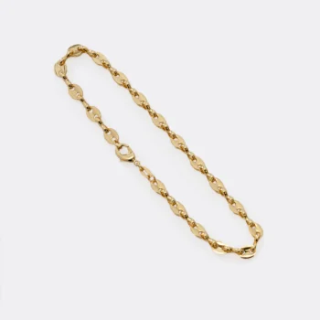 Tobillera Gucci Gruesa 24.5 cm en Oro Laminado de 18k | Qurimaki