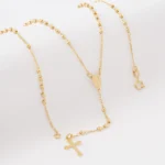 Rosario Balín 3.5 mm 45 cm en Oro Laminado de 18k | Qurimaki