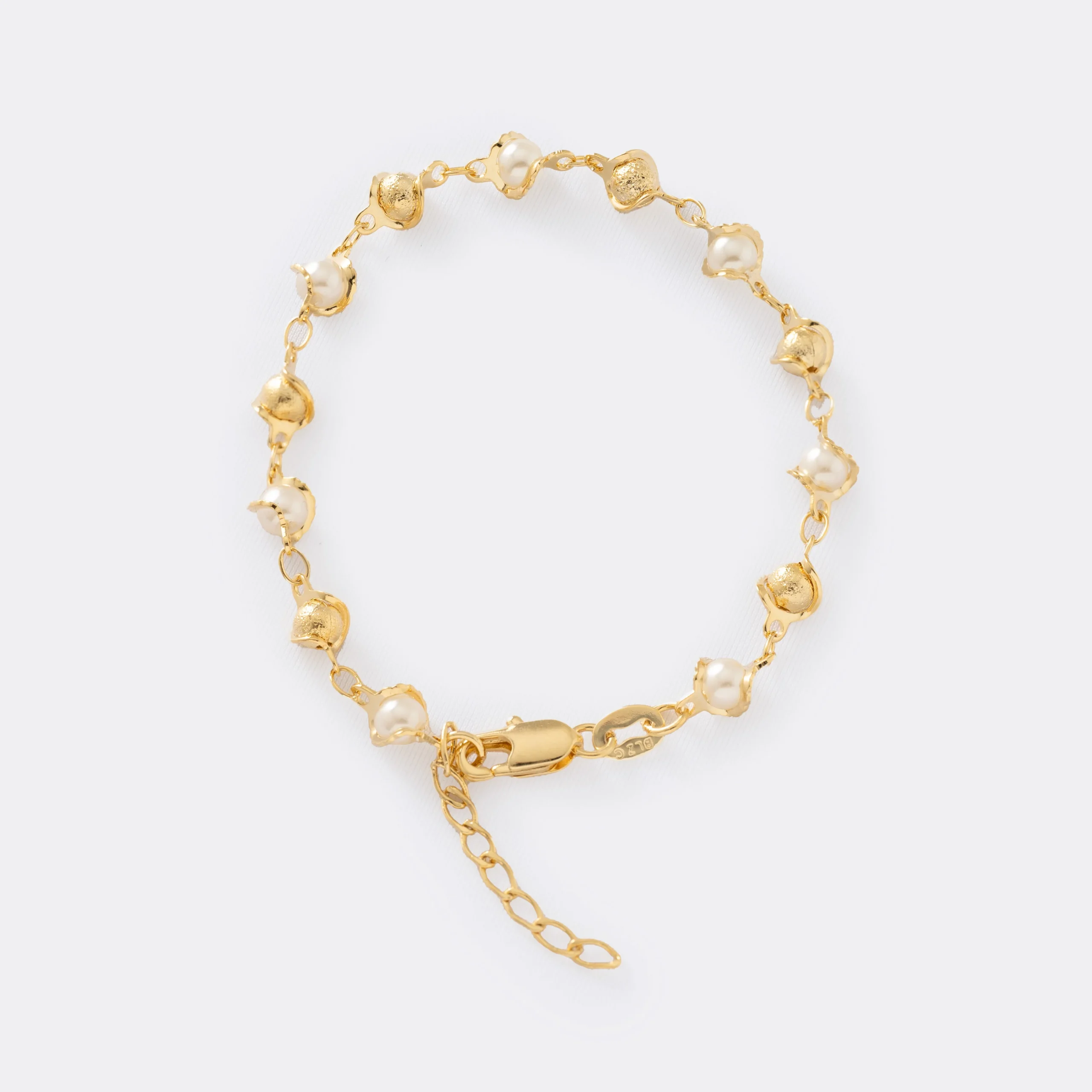 Pulsera Romantic 16 cm + Extensor en Oro Laminado de 18k | Qurimaki Pulsera Romantic 16 cm + Extensor en Oro Laminado de 18k | Qurimaki