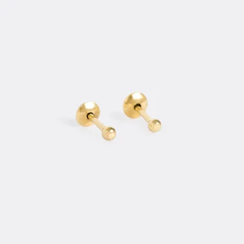Arete Balín #2 en Oro Laminado de 18k | Qurimaki