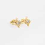 Arete Estrella con Circonia en Oro Laminado de 18k | Qurimaki