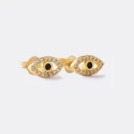 Arete Ojo Turco en Oro Laminado de 18k | Protección y estilo | Qurimaki