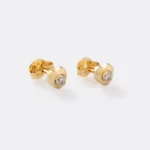 Arete Corazón Mini Circonia en Oro Laminado de 18k | Qurimaki