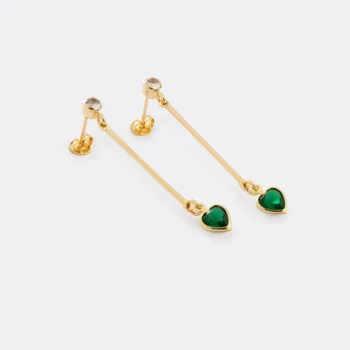 Arete Long Love en Oro Laminado de 18k | Qurimaki