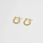 Arete Candonga Steel 1.5 cm en Oro Laminado de 18k | Qurimaki
