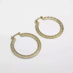 Arete Candonga Origen 3.5 cm en Oro Laminado de 18k | Qurimaki
