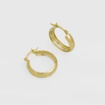 Arete Candonga 2.2 cm en Oro Laminado de 18k | Qurimaki
