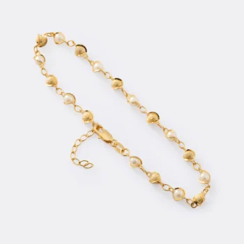 Tobillera Romantic 23 cm + Extensor en Oro Laminado de 18k | Qurimaki