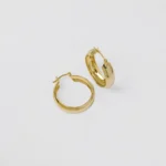 Arete Candonga Gold Dust 3 cm en Oro Laminado de 18k | Qurimaki