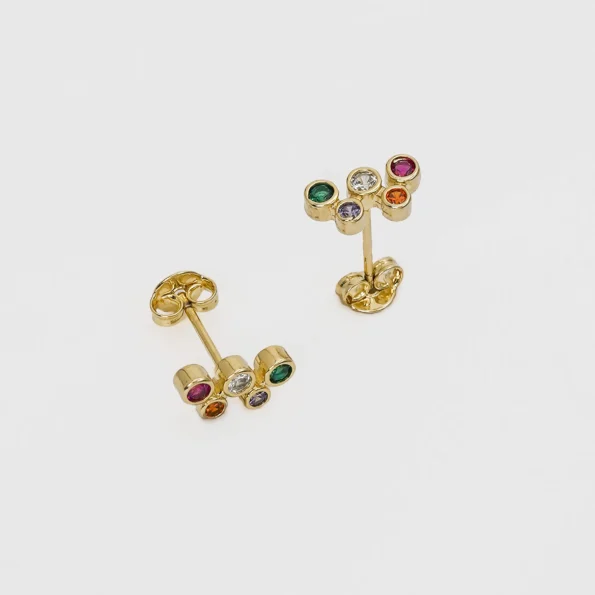 Arete Happiness en Oro Laminado de 18k | Qurimaki