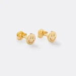 Arete Smile en Oro Laminado de 18k | Qurimaki
