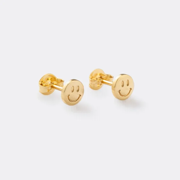Arete Smile en Oro Laminado de 18k | Qurimaki