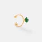 Arete Fake Piercing 1.4 cm en Oro Laminado de 18k | Qurimaki